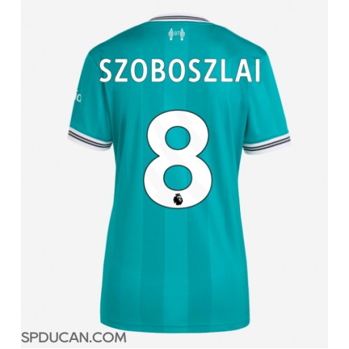 Zenski Nogometni Dres Liverpool Dominik Szoboszlai #8 Rezervni 2025-26 Kratak Rukav